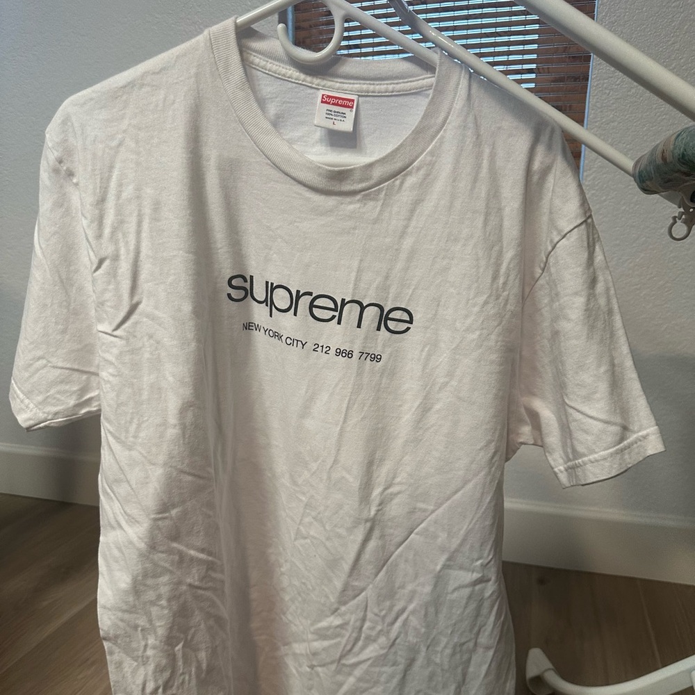 Supreme NYC coordinates t shirt
